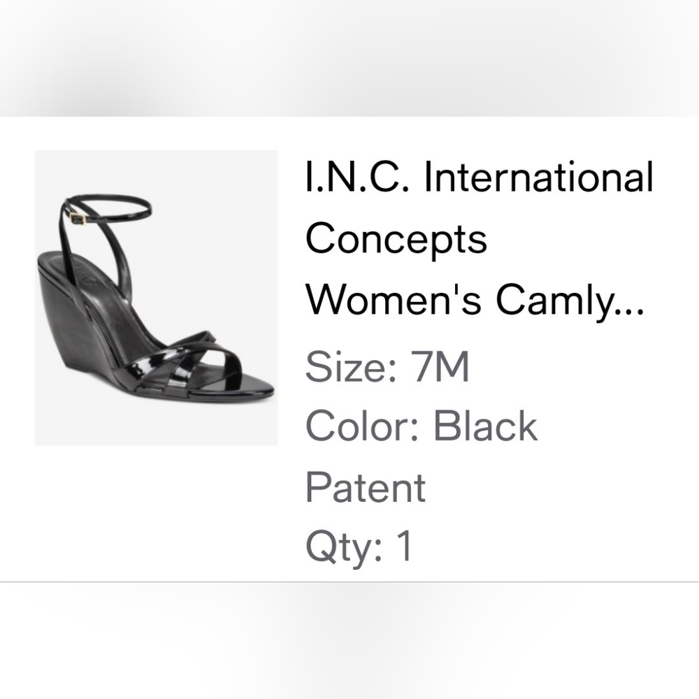I.N.C. International Concepts Women's Camlyn Wedge Sandals